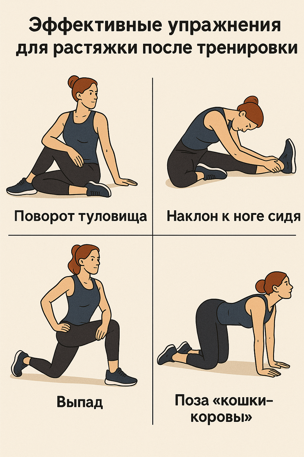 Эффективные упражнения для растяжки после тренировки